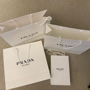 PRADA paper shopping bags
